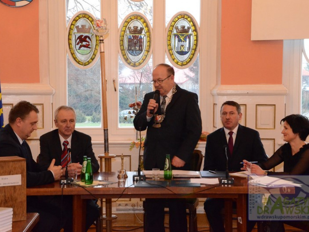 Pierwsze posiedzenie Rady Powiatu i Rady Miasta Drawska Pomorskiego.
