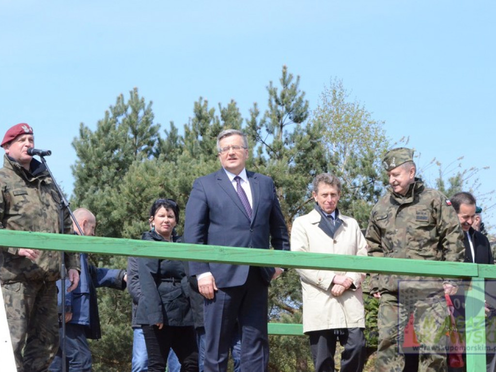 Prezyden Rzeczpospolitej Polski z wizytacją na Poligonie w Drawsku.