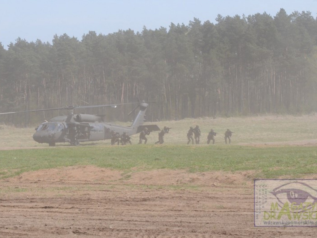 Prezyden Rzeczpospolitej Polski z wizytacją na Poligonie w Drawsku.