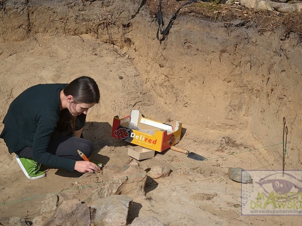 Wizyta na stanowisku archeologicznym Nowy Łowicz. (POLIGON DRAWSKI)