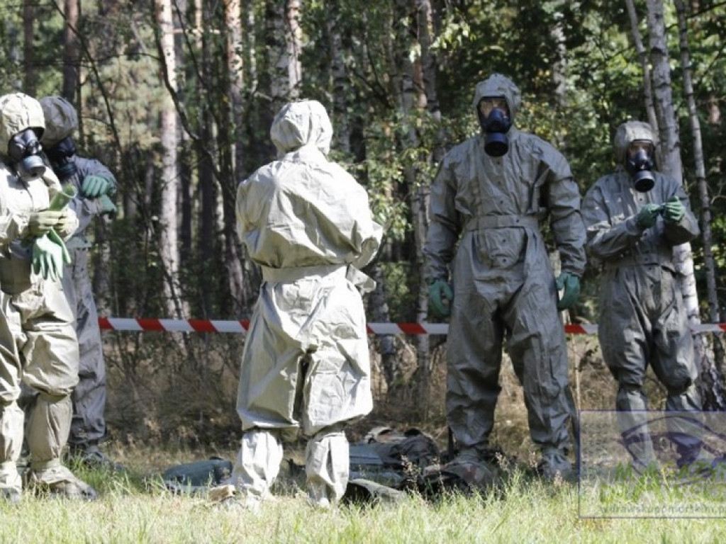 Podhalańczycy w terenie skażonym