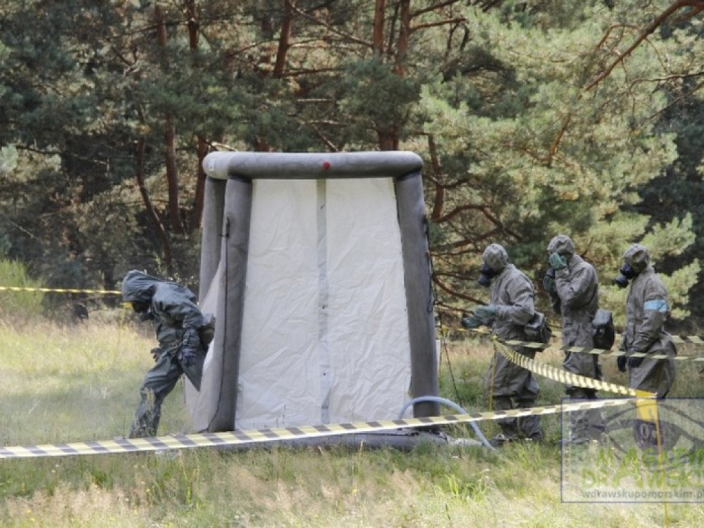 Podhalańczycy w terenie skażonym