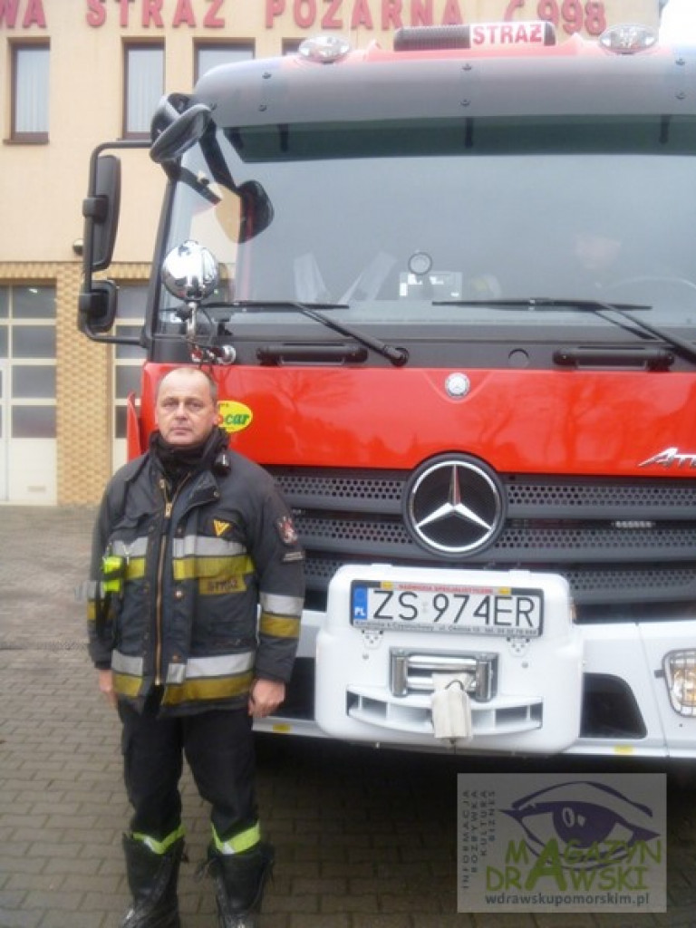 O strażaku, który uratował ludzkie życie!