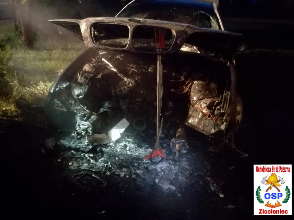 BMW spaliło się w Darskowie