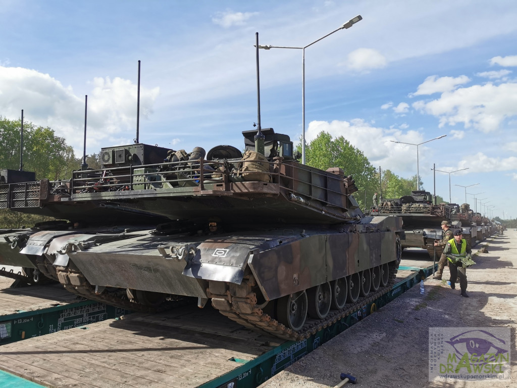 ABRAMS na poligonie w Drawsku
