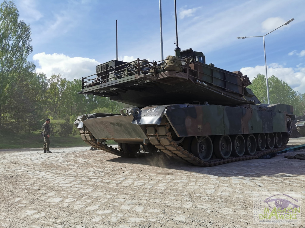 ABRAMS na poligonie w Drawsku