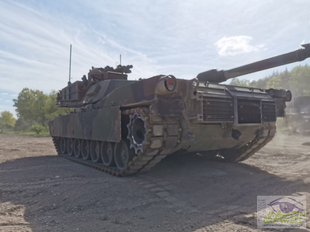 ABRAMS na poligonie w Drawsku