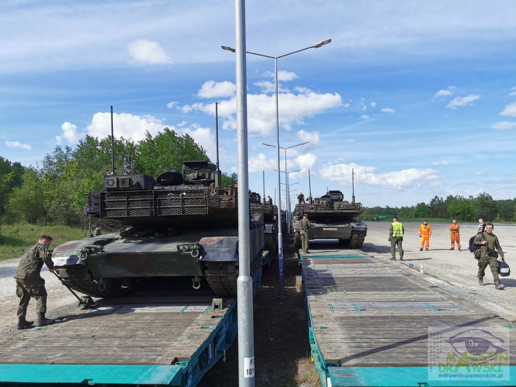 ABRAMS na poligonie w Drawsku