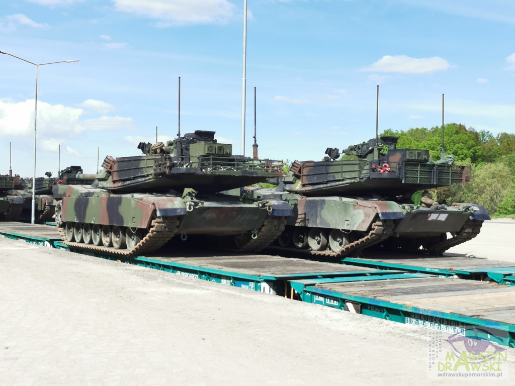 ABRAMS na poligonie w Drawsku