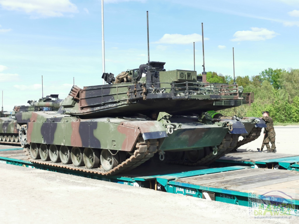 ABRAMS na poligonie w Drawsku
