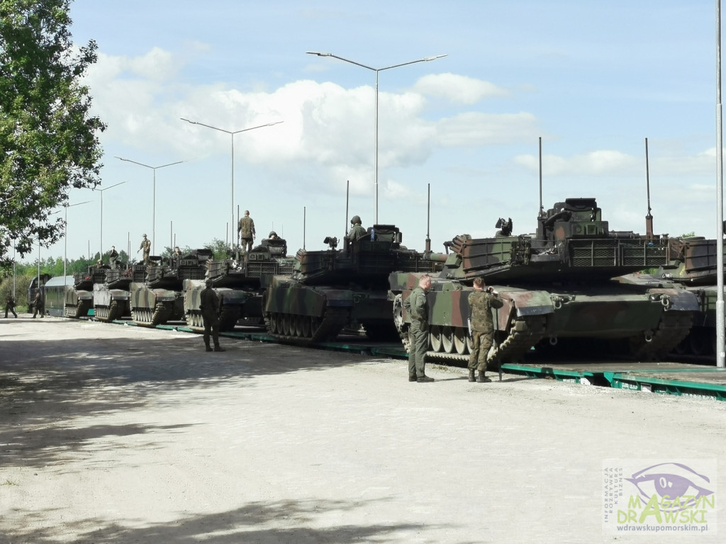 ABRAMS na poligonie w Drawsku