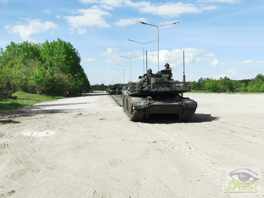 ABRAMS na poligonie w Drawsku