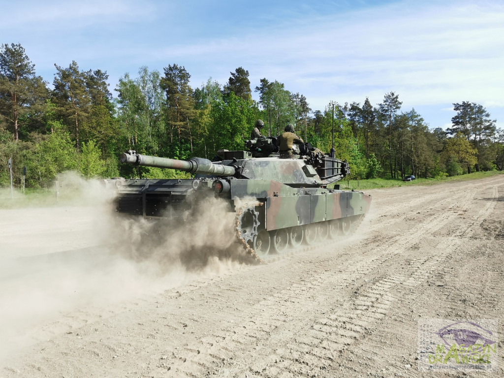 ABRAMS na poligonie w Drawsku
