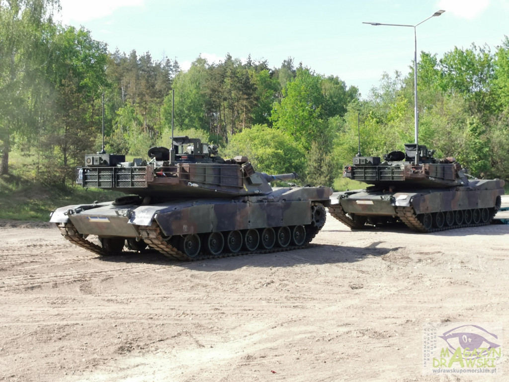 ABRAMS na poligonie w Drawsku