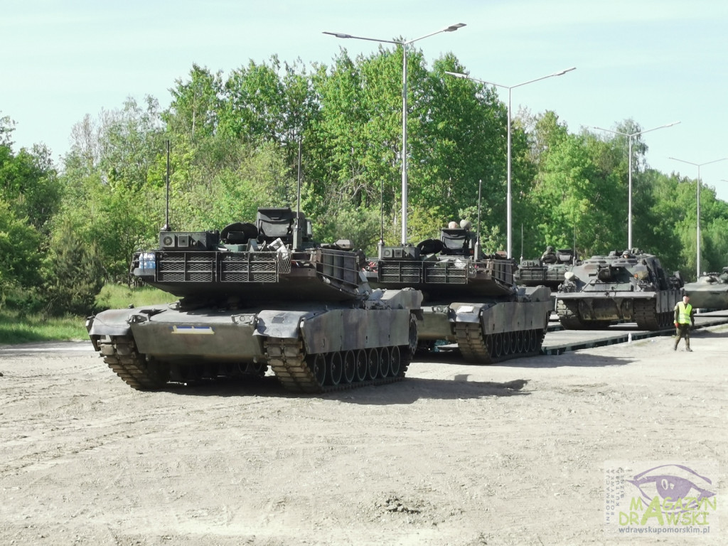 ABRAMS na poligonie w Drawsku