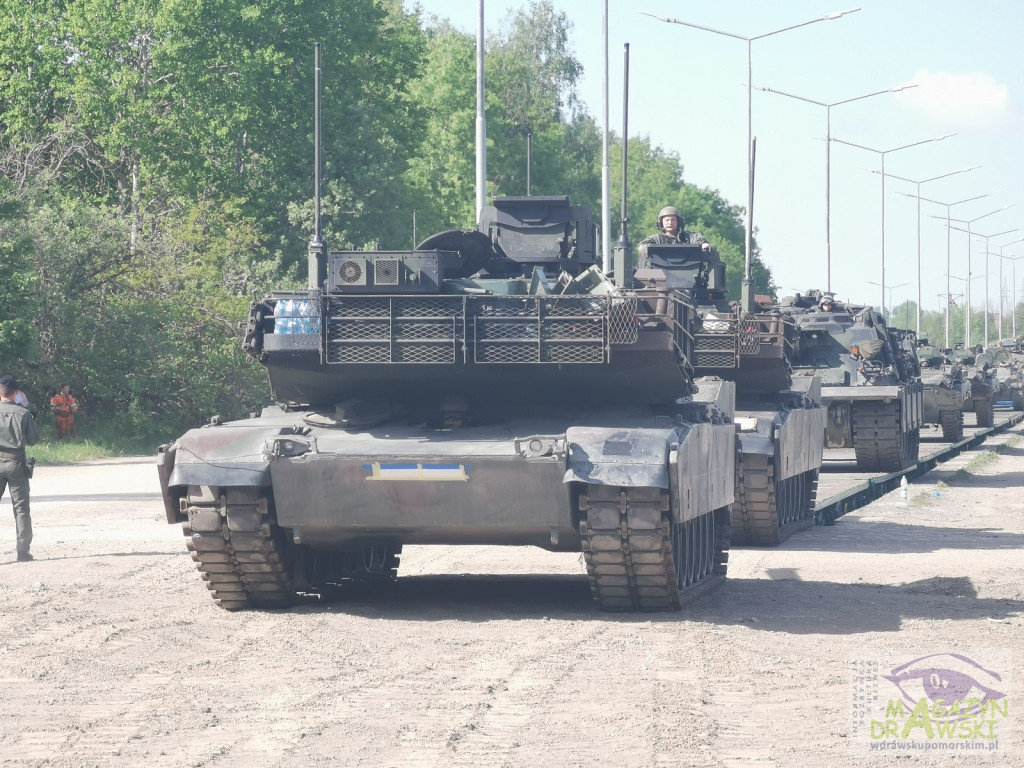 ABRAMS na poligonie w Drawsku
