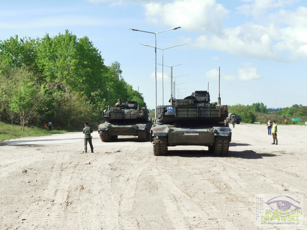 ABRAMS na poligonie w Drawsku