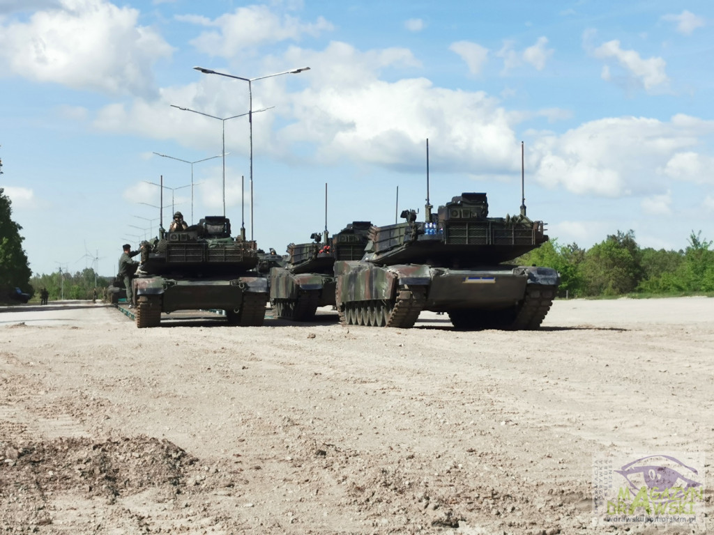 ABRAMS na poligonie w Drawsku