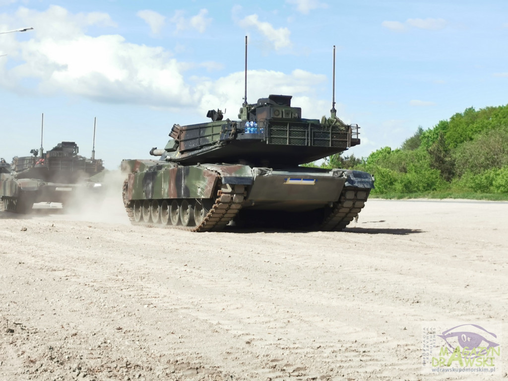 ABRAMS na poligonie w Drawsku