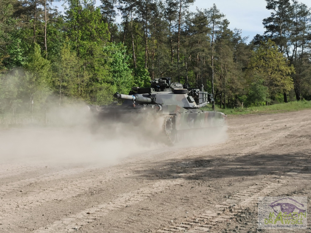 ABRAMS na poligonie w Drawsku