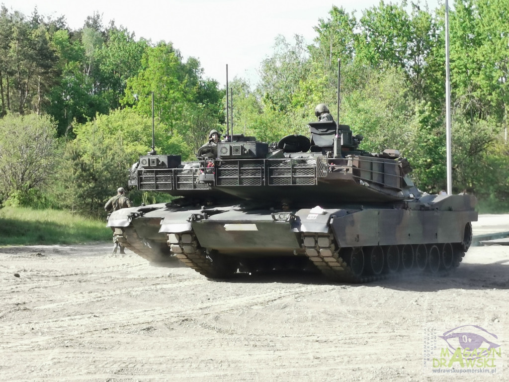 ABRAMS na poligonie w Drawsku