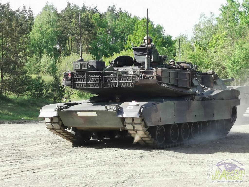 ABRAMS na poligonie w Drawsku