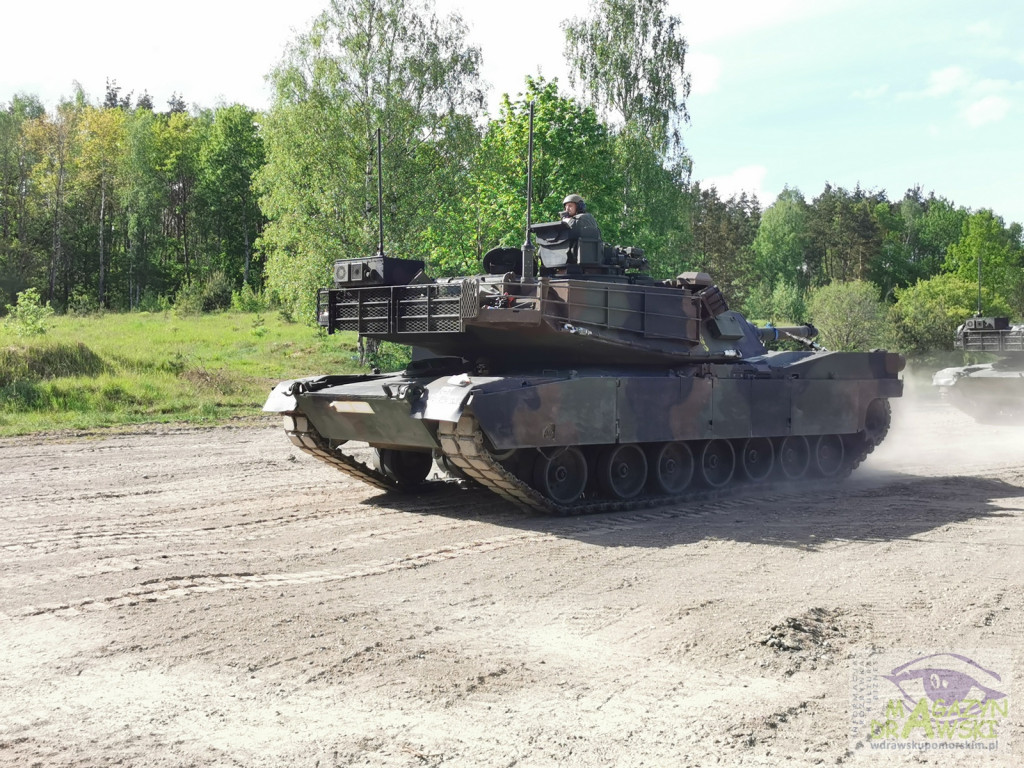 ABRAMS na poligonie w Drawsku
