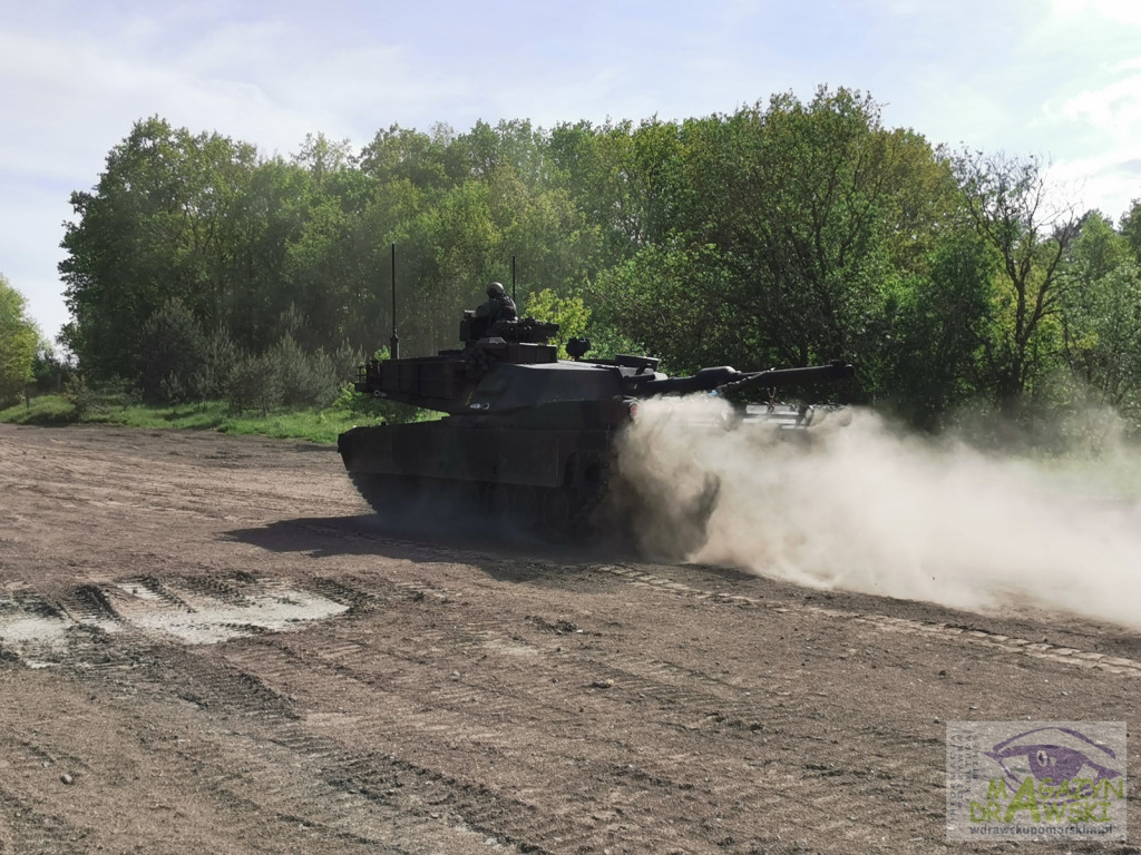 ABRAMS na poligonie w Drawsku
