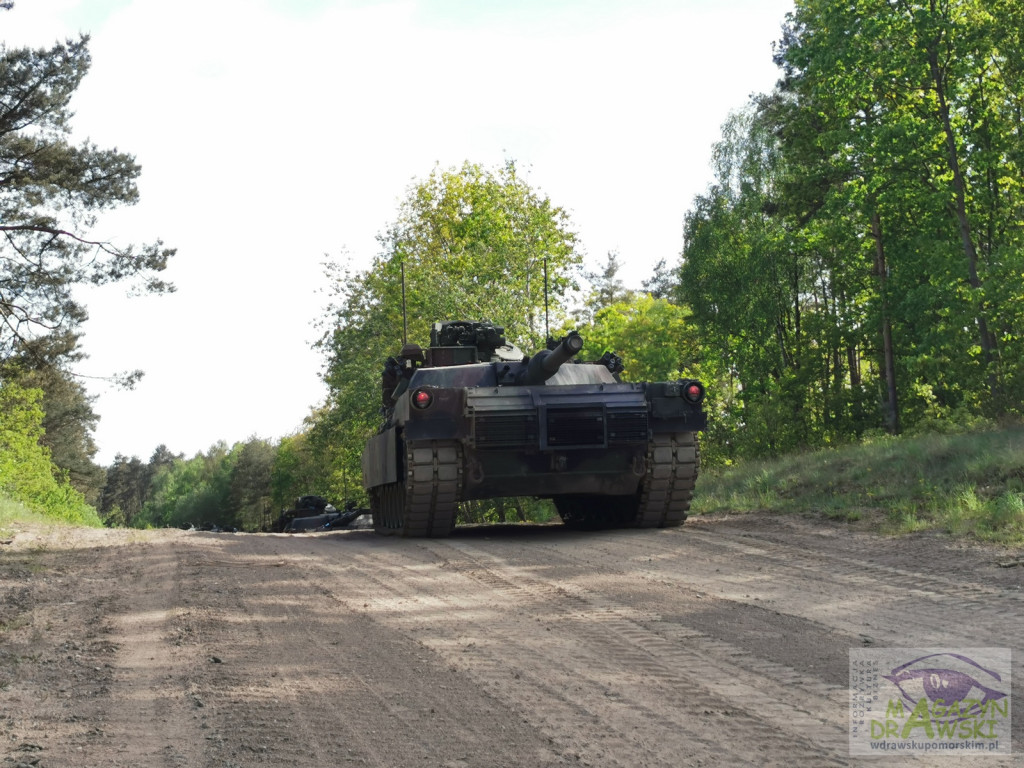 ABRAMS na poligonie w Drawsku