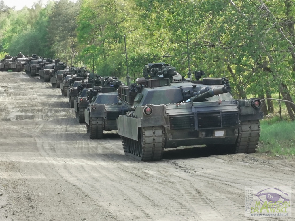 ABRAMS na poligonie w Drawsku