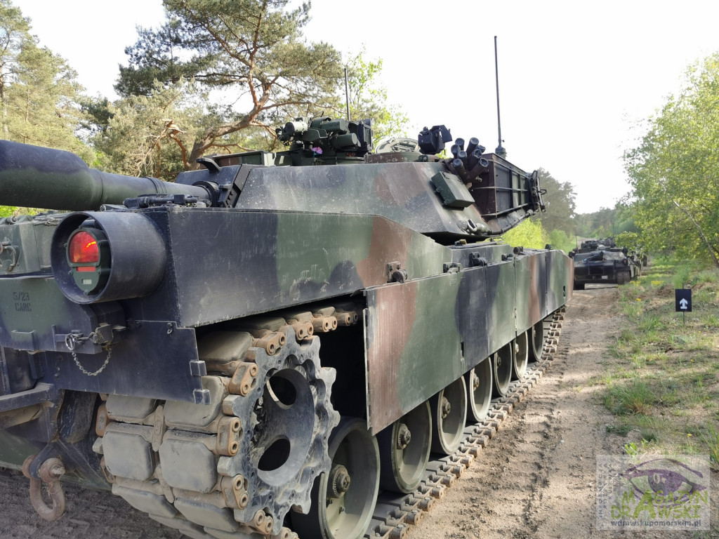 ABRAMS na poligonie w Drawsku