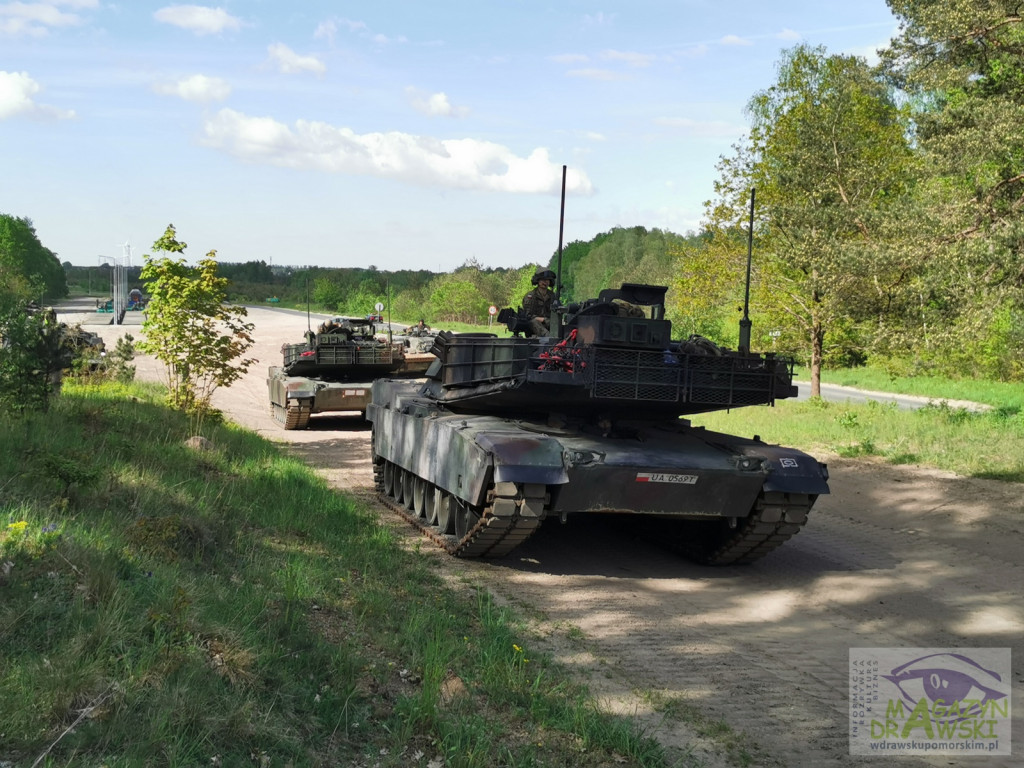 ABRAMS na poligonie w Drawsku