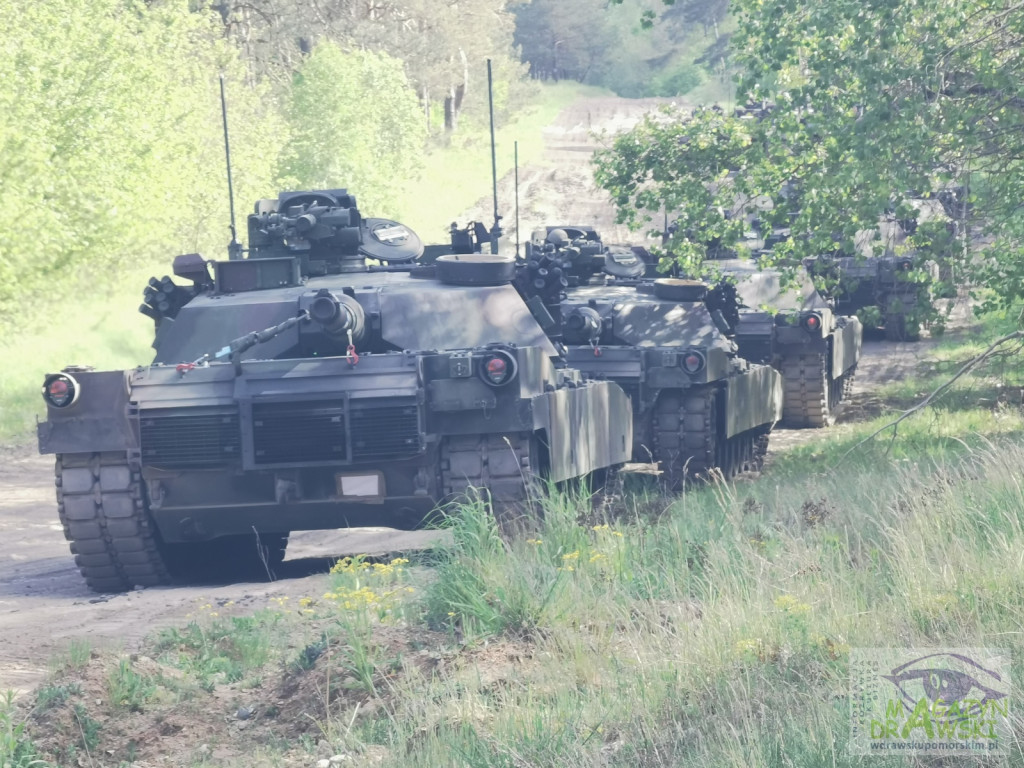 ABRAMS na poligonie w Drawsku