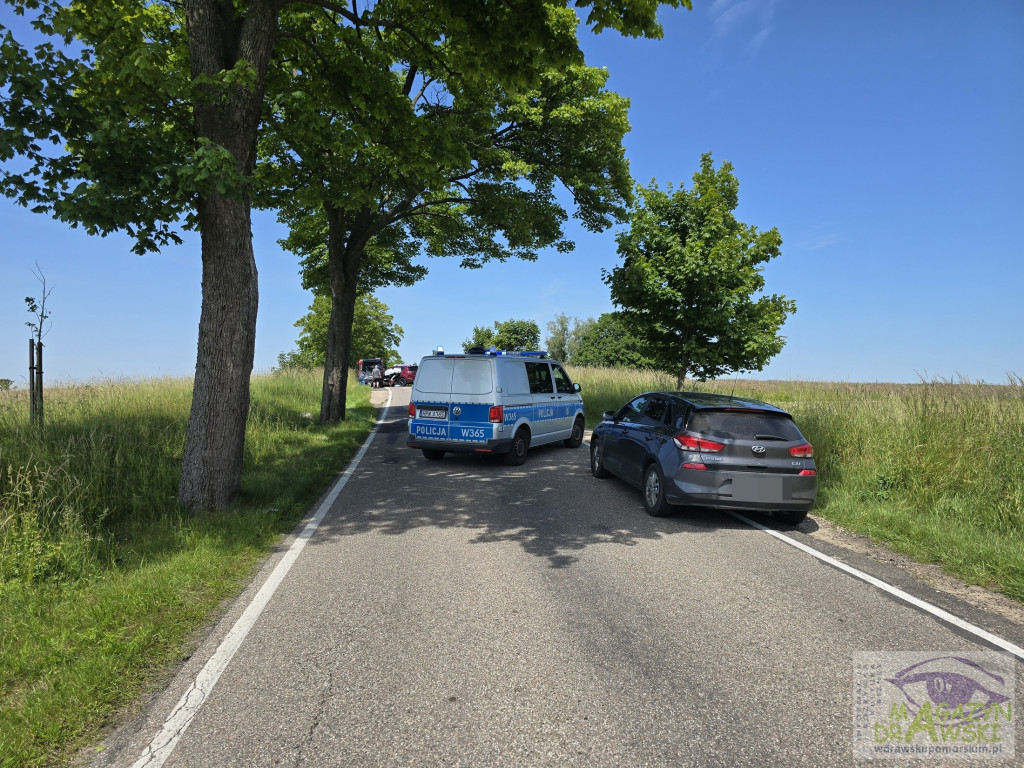 [DW 162] Wypadek trzech pojazdów pod Drawskiem Pomorskim