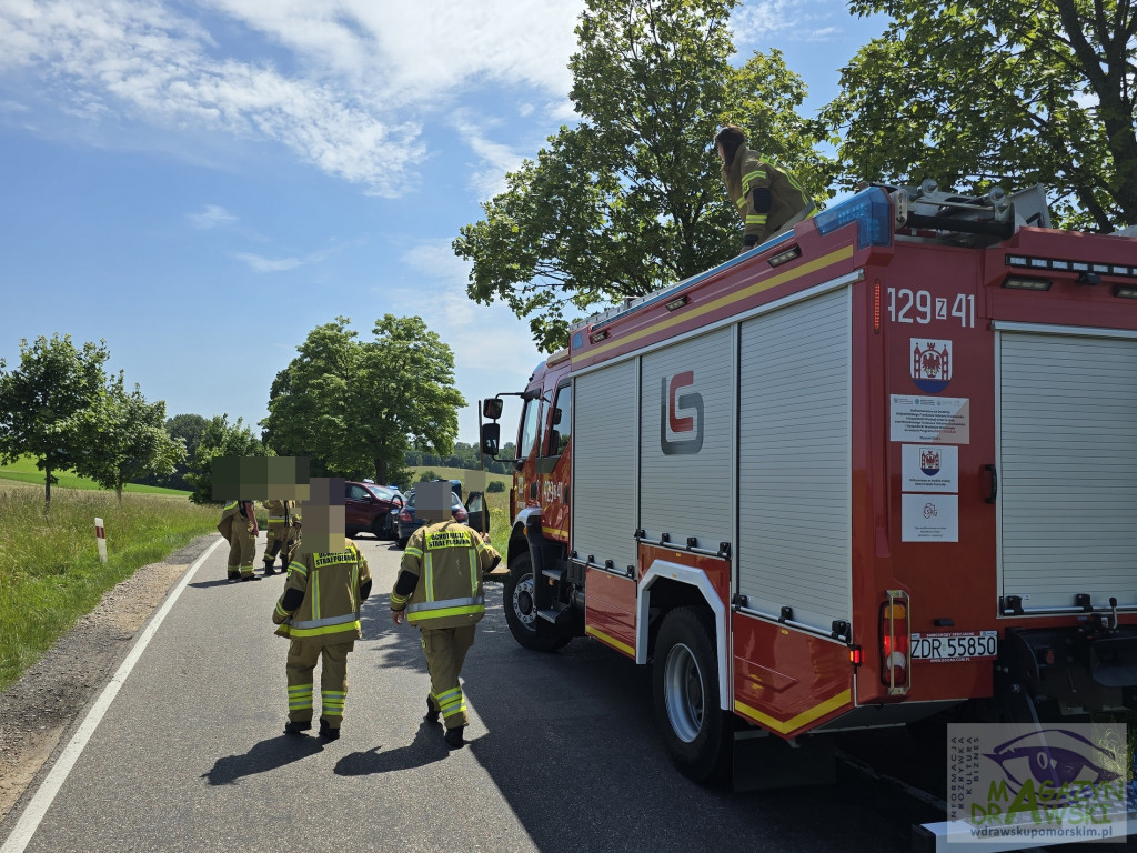 [DW 162] Wypadek trzech pojazdów pod Drawskiem Pomorskim