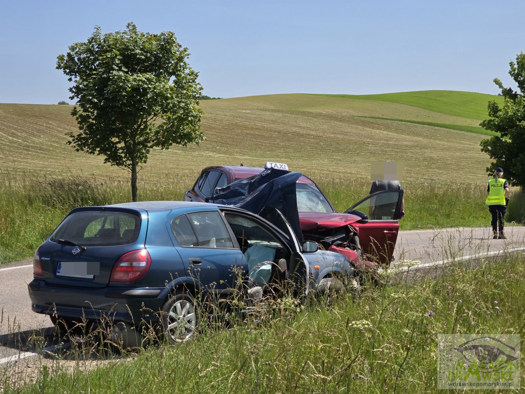 [DW 162] Wypadek trzech pojazdów pod Drawskiem Pomorskim