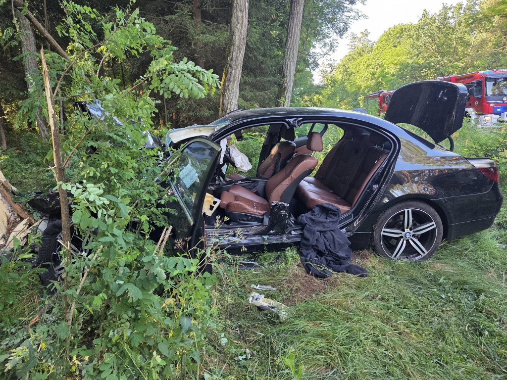 [DW 177] BMW wbiło się w drzewo