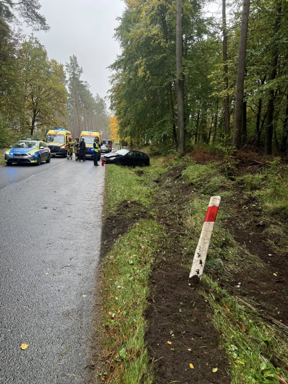 Poszkodowane dziecko w wypadku pod Złocieńcem