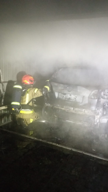 Pożar garażu w Drawsku Pomorskim