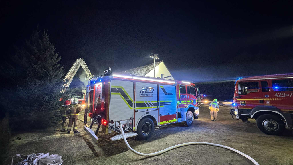 Pożar koło Czaplinka