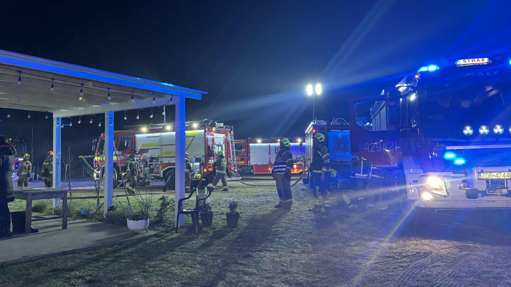 Pożar koło Czaplinka