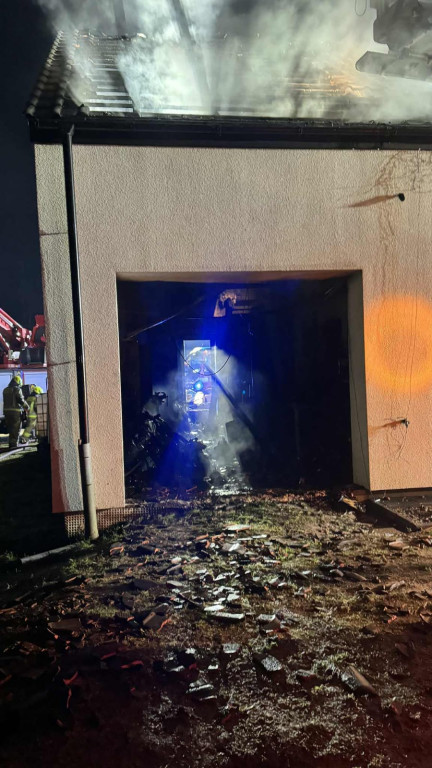 Pożar koło Czaplinka