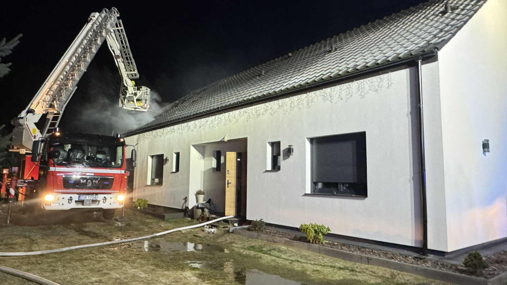 Pożar koło Czaplinka