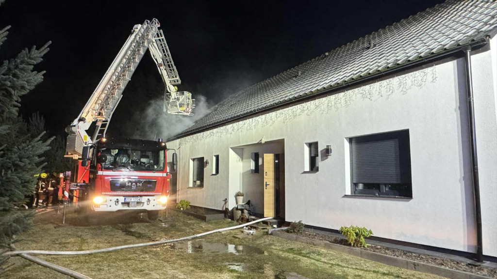 Pożar koło Czaplinka