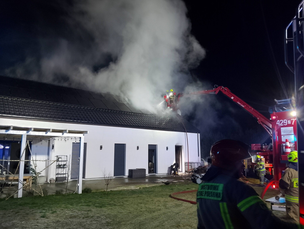 Pożar koło Czaplinka