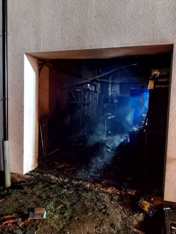 Pożar koło Czaplinka