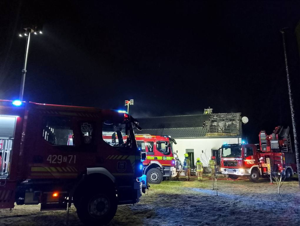 Pożar koło Czaplinka