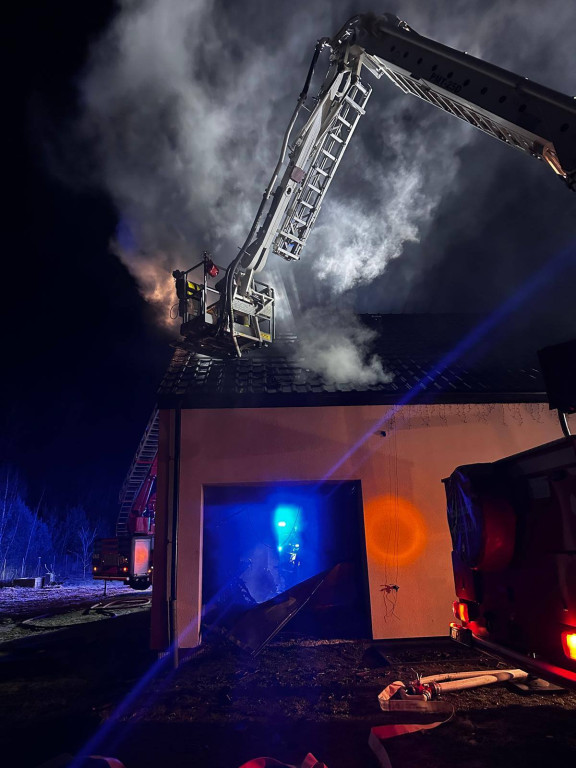 Pożar koło Czaplinka
