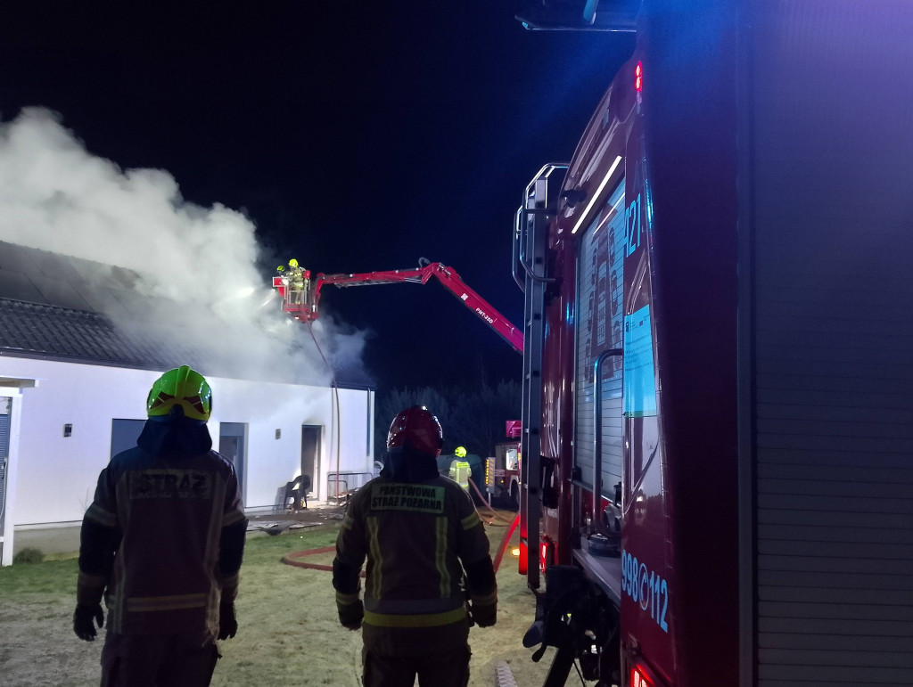 Pożar koło Czaplinka