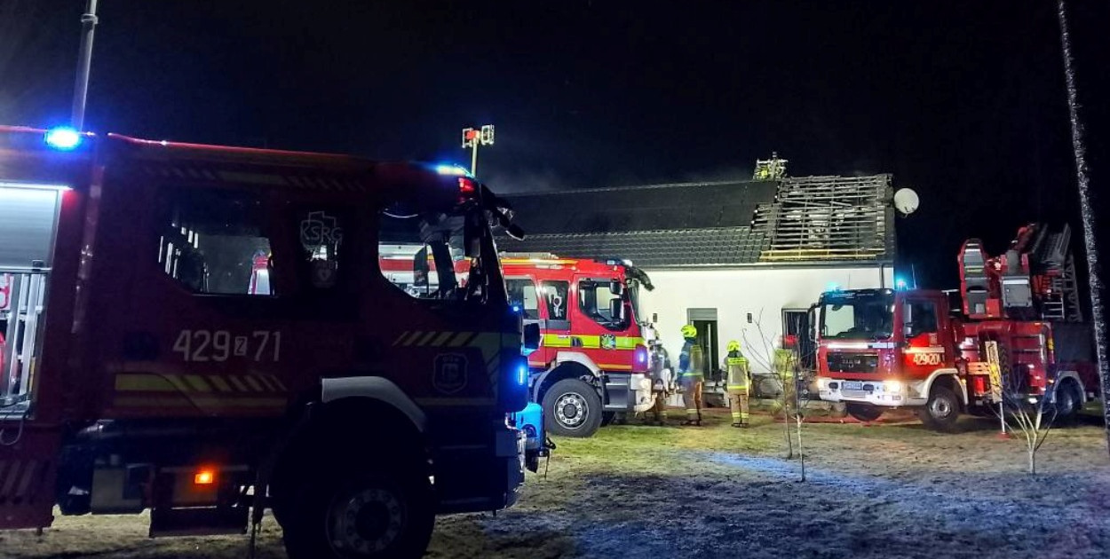 Pożar koło Czaplinka